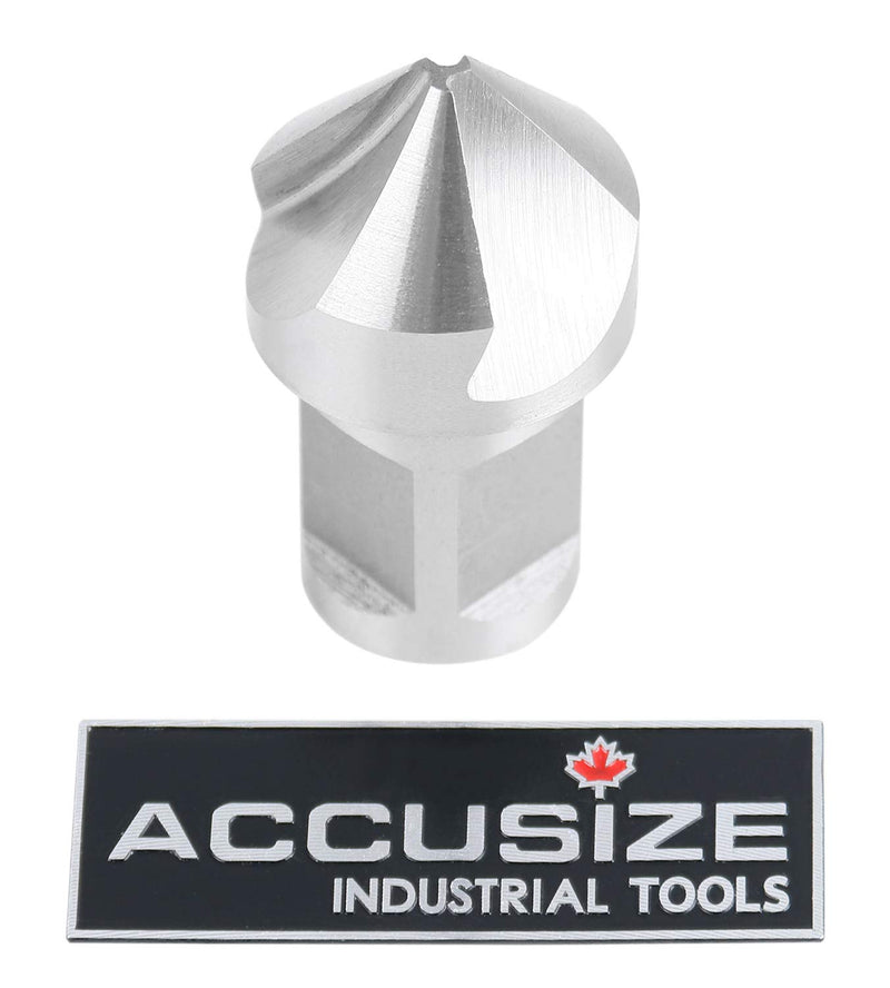 Accusize Industrial Tools 1'' Diameter Rota Cutter Countersink, Hss Countersink for Rota-Cutter, 3/4'' Weldon Shank, Ce00-0001 1", 90° - LeoForward Australia