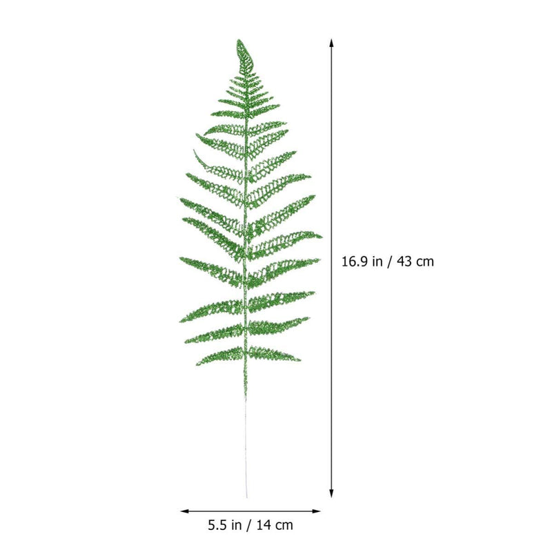  [AUSTRALIA] - TOYANDONA 12PCS Artificial Boston Fern Bush Tropical Leaf Decor for Christmas Flower Arrangements Wreaths Holiday Indoor Outdoor Tree Decorations Golden Siver Red Green As Shown