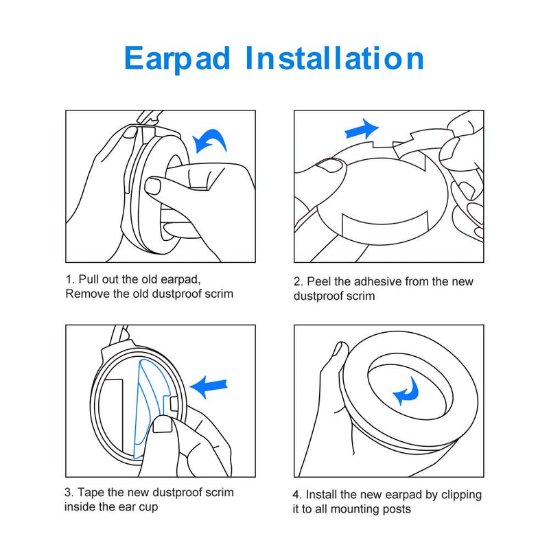  [AUSTRALIA] - Bose Quiet Comfort 35 Replacement Ear Cushions Kit by Link Dream Soft Protein Leather Replacement Ear Pad for Bose QC 35/25 / 15 QC2 / Ae2 / Ae2i / Ae2W / Sound Link/Sound True (Black) Black