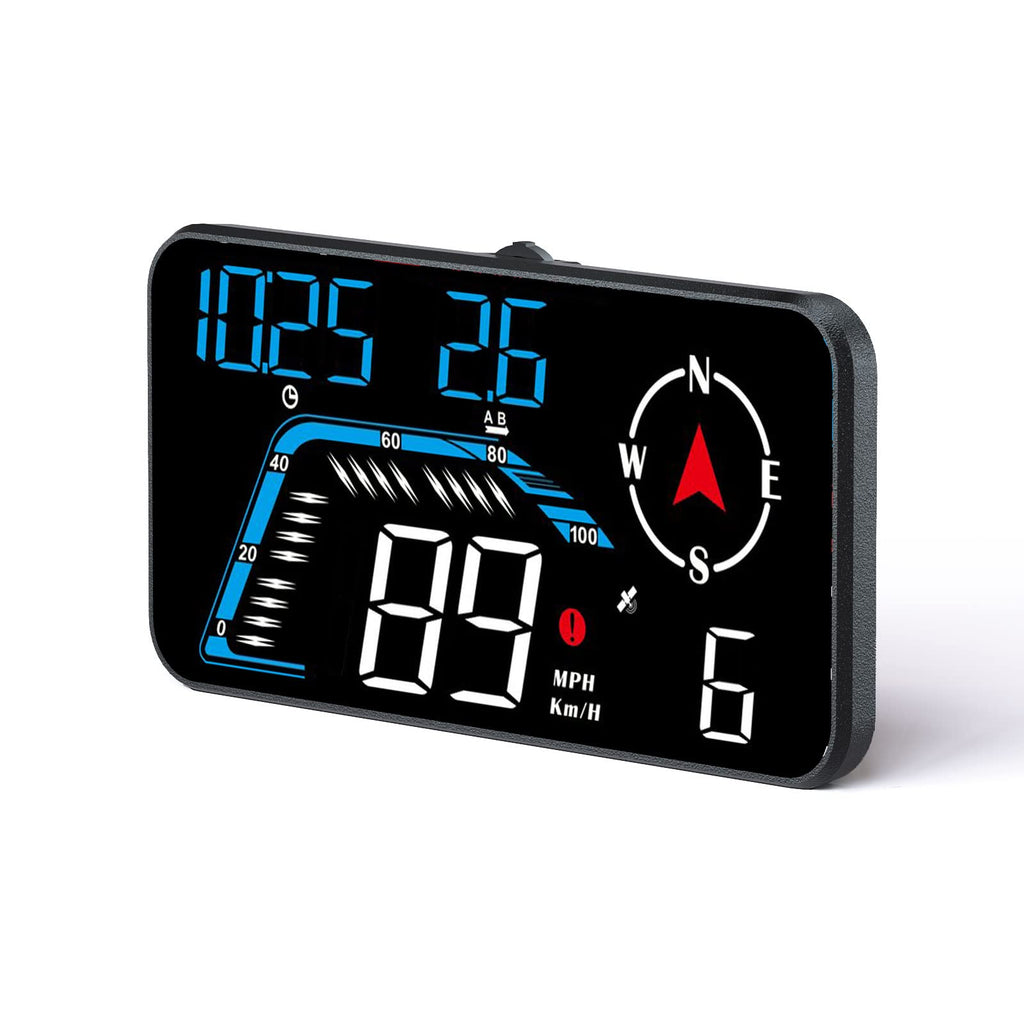  [AUSTRALIA] - AWOLIMEI Head Up Display for Cars G12，Mph GPS Speedometer with Overspeed Alarm、 Fatigue Driving Alarm，USB Plug and Play，Digital Display Suitable for All Car (G12 Blue) G12 Blue