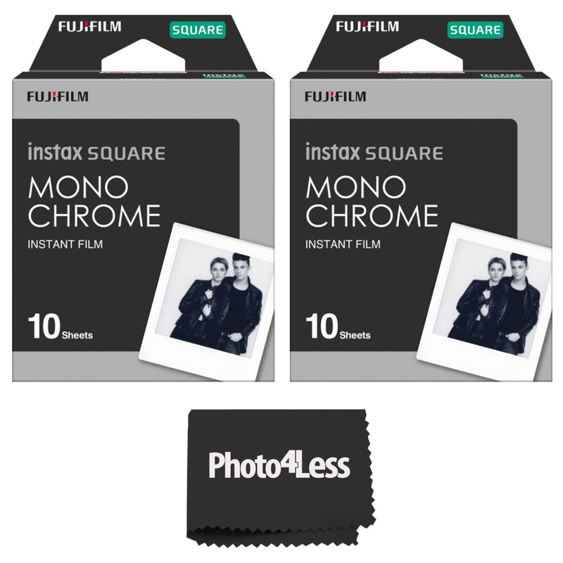  [AUSTRALIA] - Fujifilm Instax Square Monochrome Film, 2 Pack