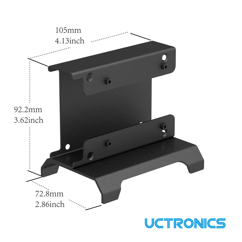  [AUSTRALIA] - UCTRONICS for Raspberry Pi SSD Case, Pi NAS Metal Vertical Stand for Dual 2.5” SSDs and Raspberry Pi 4, 3B/3B+ and Other B Models