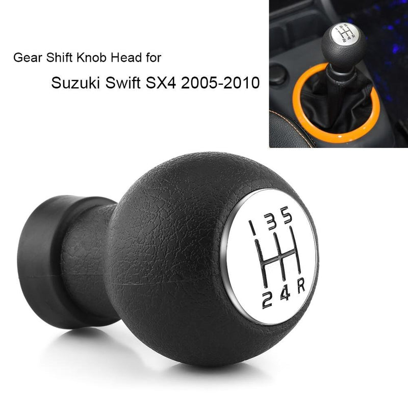  [AUSTRALIA] - Manual 5 Speed Gear Shift Knob, Car Gear Shifter Knob Stick Head For Suzuki Swift SX4 2005-2010 Black