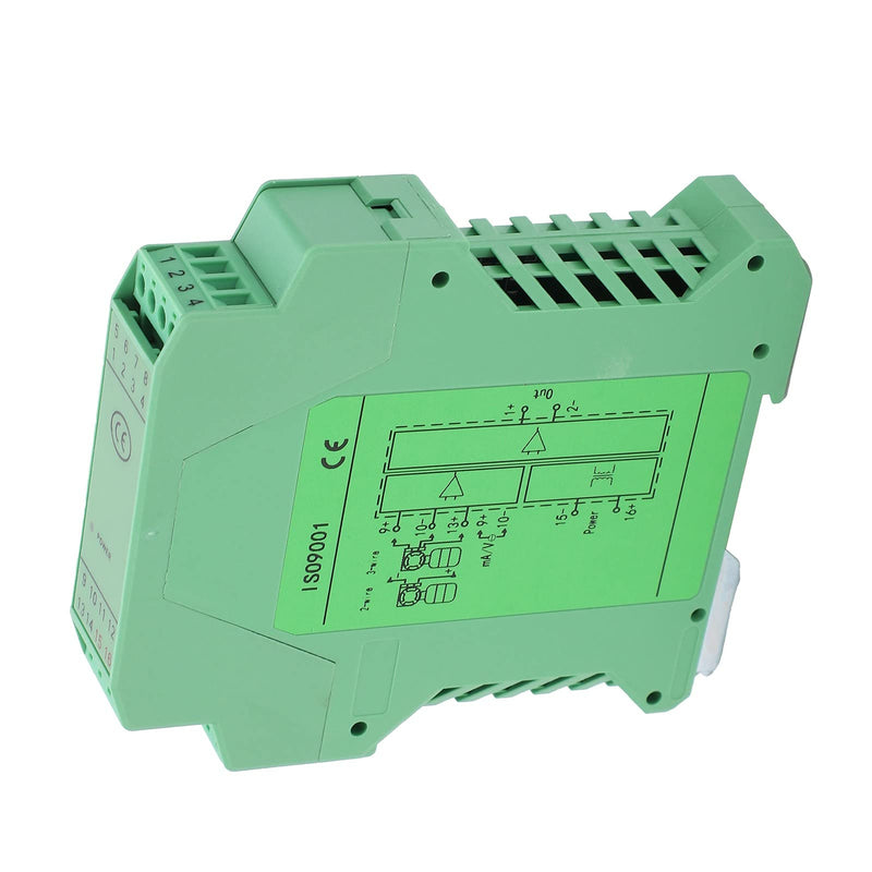  [AUSTRALIA] - Eujgoov DC 24V Current Signal Isolator 1 in 1 Out Conditioner Current Voltage Transmitter Provides Isolated Power Distribution for The Transmitter On Site