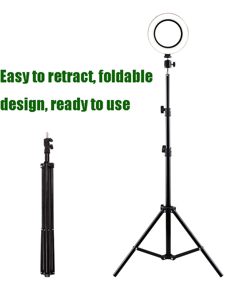  [AUSTRALIA] - Live Fill lighThe Mobile Phone Tripod can be Used for self Shooting, Live Broadcasting, Drama Chasing, Video Watching, Video Recording and Video Teaching Black (20Inch Tripod)