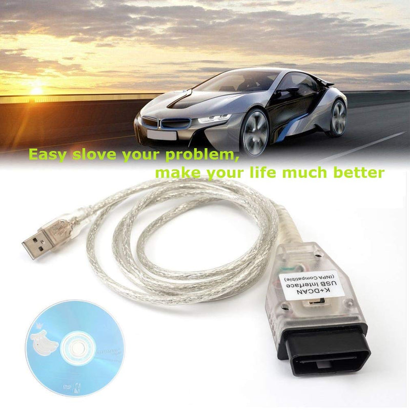 AuraTech K+ CAN Ediabas INPA Coding Cable DCAN Interface Coding Support E serials Interface for R56 E87 E93 E70 - LeoForward Australia