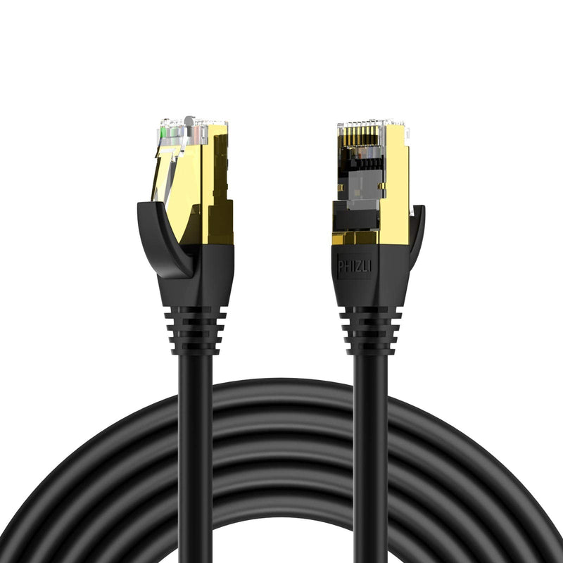  [AUSTRALIA] - Ethernet Cable 10FT,Cat8 Nework Cable Cord High-Speed Outdoor with High Speed 40Gbps 2000Mhz SFTP LAN Cables with Gold Plated RJ45 Connector Machine Room Compatible with Cat7/Cat5/Cat5e/Cat6 Cat8 10ft