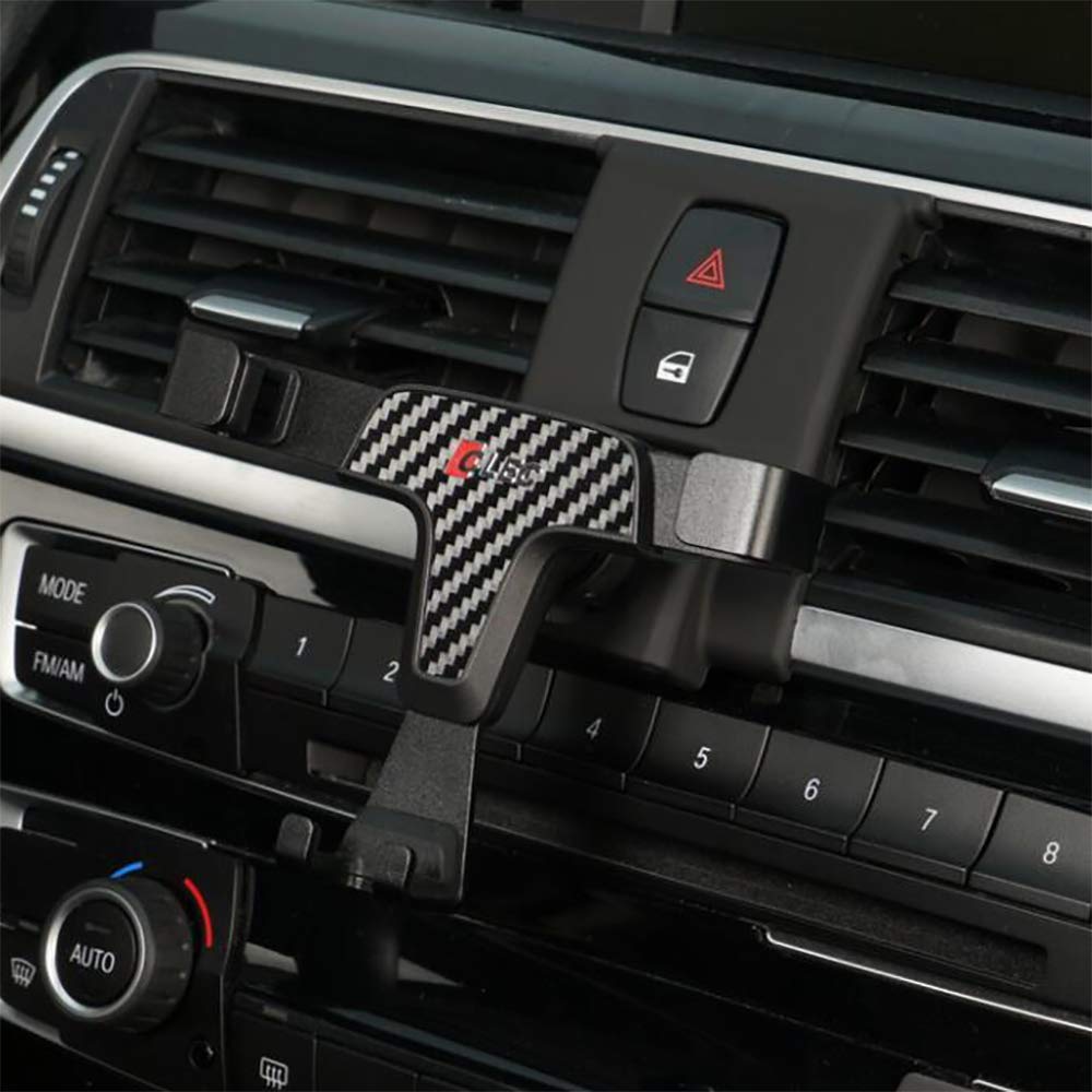  [AUSTRALIA] - Beerte Phone Holder fit for BMW 3 Series 2012-2018,BMW 4 Series 2013-2020,Adjustable Car Air Vent,360 °Rotation,Car Dashboard Cell Phone Mount fit for Any inches Mobile Phone (Carbon Fiber) Carbon Fiber