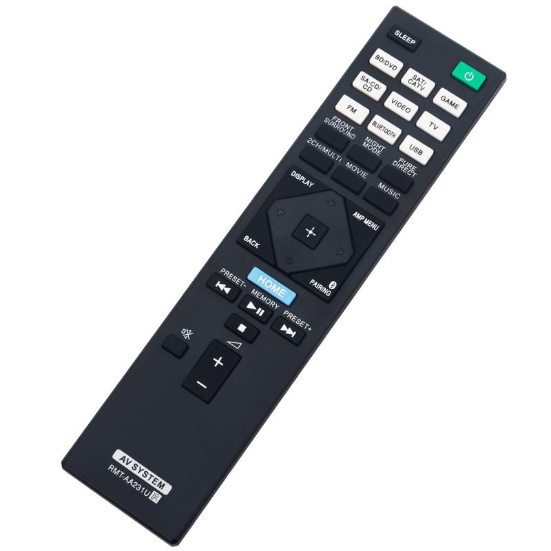 RMT-AA231U Replacement Remote Control Applicable for Sony 7.2ch Home Theater AV Receiver STR-DH770 STRDH770 - LeoForward Australia