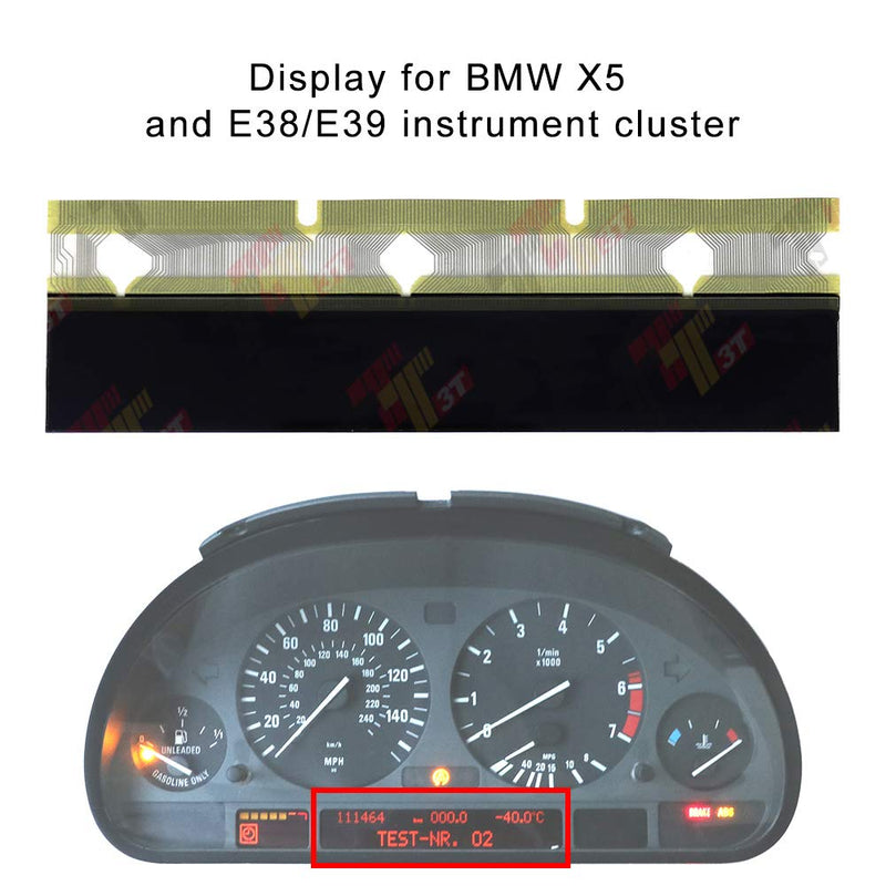  [AUSTRALIA] - Display for BMW E38 (7-series) E39 (5-series) & E53 X5 Speedometer Instrument Cluster with Ribbon Cable