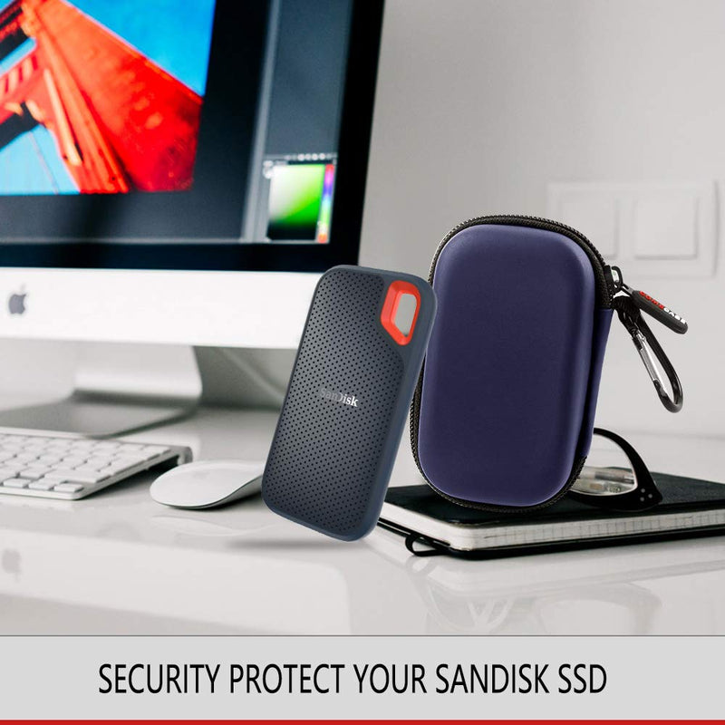  [AUSTRALIA] - Holds 2 SSD Hard Drive Case Fits SanDisk 1TB/2TB/250GB/500GB Extreme Portable External SSD - SDSSDE60-G25, Also for USB 3.2 Gen 2 - SDSSDE61 (Not Fit for Sandisk Extreme Pro)