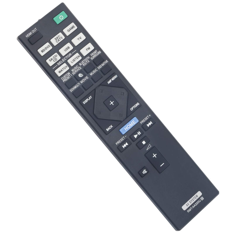 RMT-AA320U Replacement Remote Fit for Sony Multi Channel AV Receiver STR-ZA810ES STR-DN1080 STRZA810ES STRDN1080 - LeoForward Australia