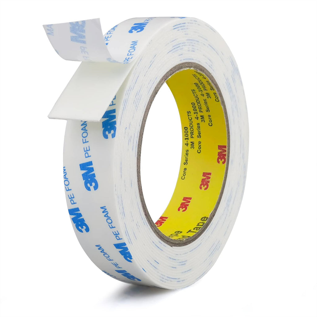  [AUSTRALIA] - Double Sided Tape 1in x 16.5ft, Mounting Tape Heavy Duty, Removeable PE Foam Tape Strips, Strong Adhesive Tape Waterproof Free Damage for Paint Wall Picture Hanging Poster