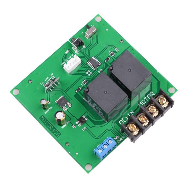  [AUSTRALIA] - DC 12V 40A Motor Remote Control Switch 2CH Motor Forward and Reverse Wireless Switch, 433Mhz Remote Control Relay Use for Car, Motor, Electric Curtain, Water Pump and More