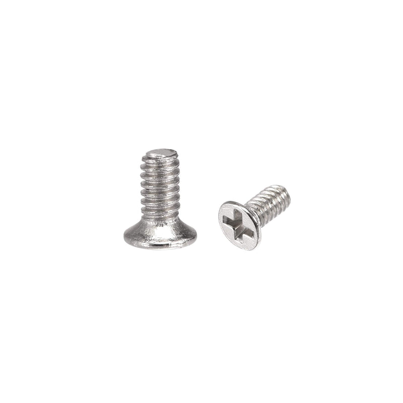  [AUSTRALIA] - uxcell M1.4 x 3mm Phillips Screw Fastener Silver Tone for Laptop PC TV Fan Switch 150pcs