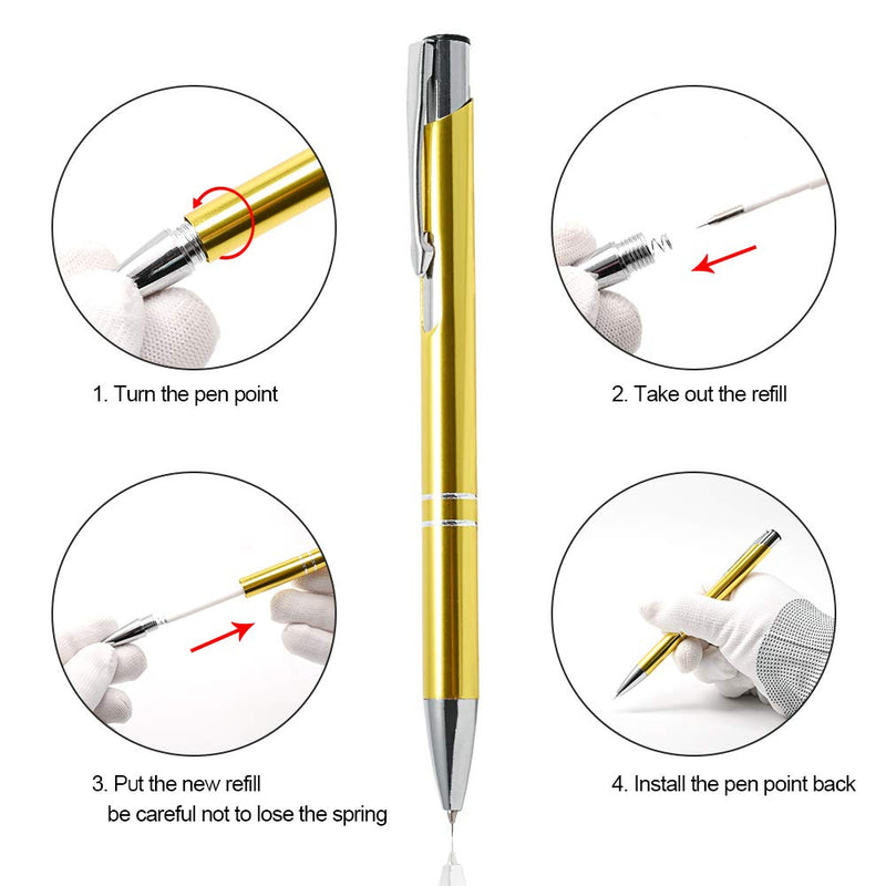  [AUSTRALIA] - 2 Pack Pin Pen Weeding Tool for Vinyl, Bubble Air Release Pen Vinyl Wrap Tool, Retractable Pen Pin Point Craft Weeding Pen