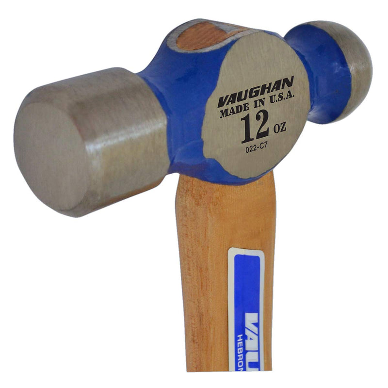  [AUSTRALIA] - Vaughan 154-30 TC2012 Hickory Handle Ball Pein Hammer, 12-Ounce Head
