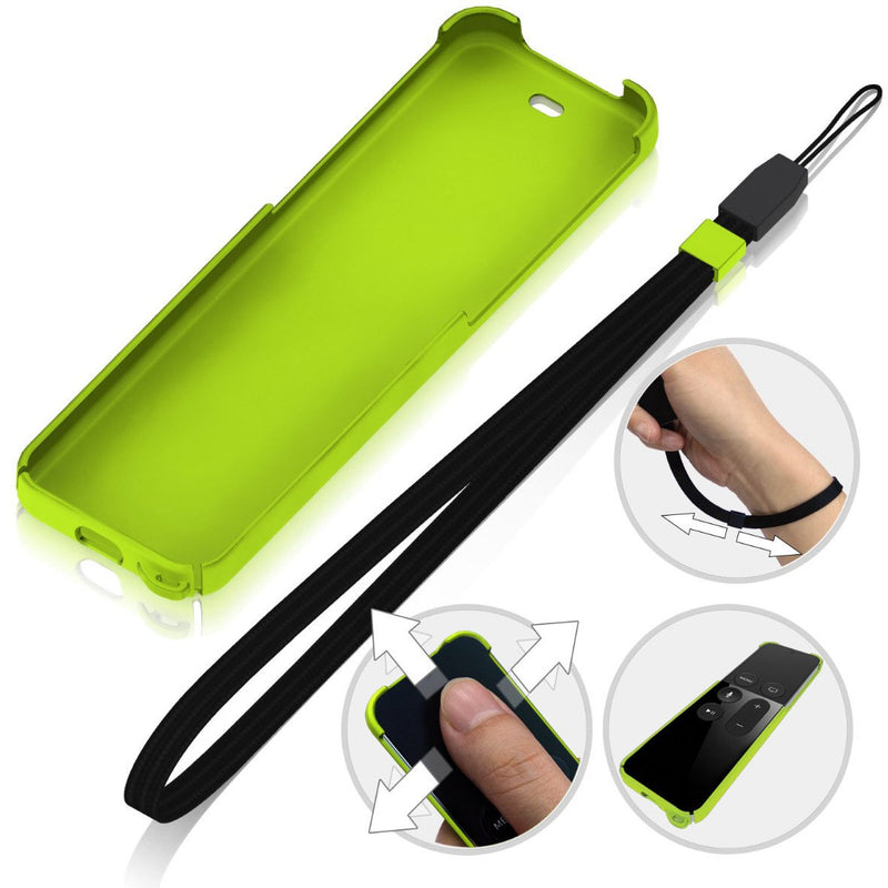 Green NeoFit Case - A Protective Case with Wrist Strap for The V4 Apple TV Remote (NOT The Latest V5) - LeoForward Australia