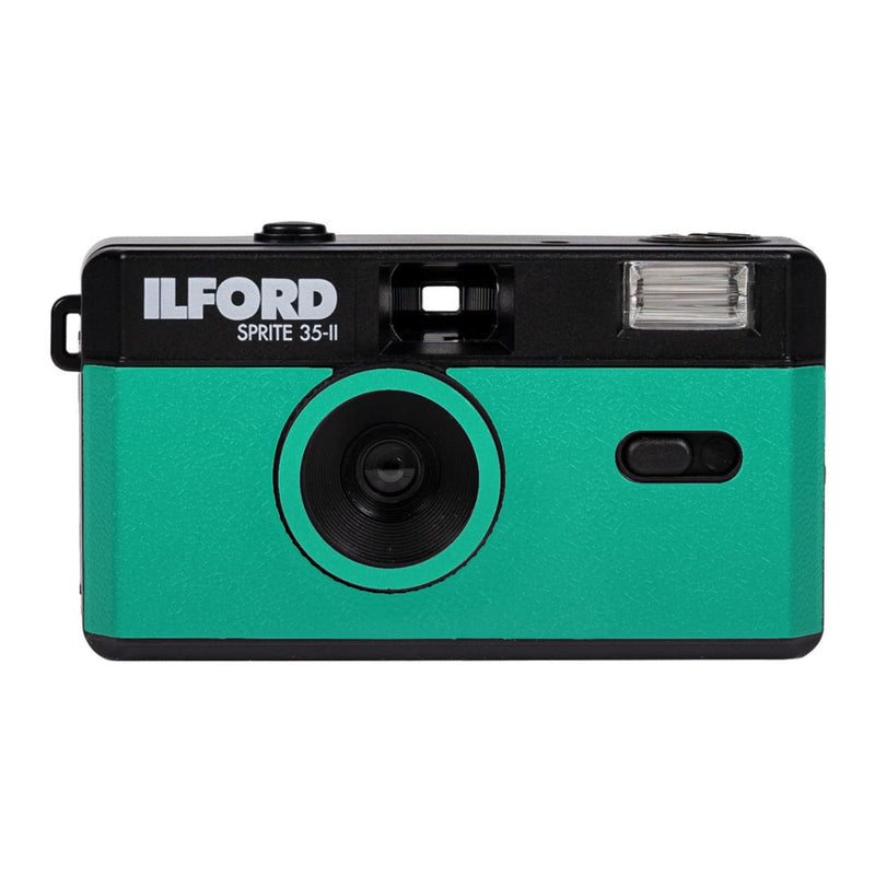  [AUSTRALIA] - Ilford Sprite 35-II Reusable/Reloadable 35mm Analog Film Camera (Teal and Black) Teal & Black