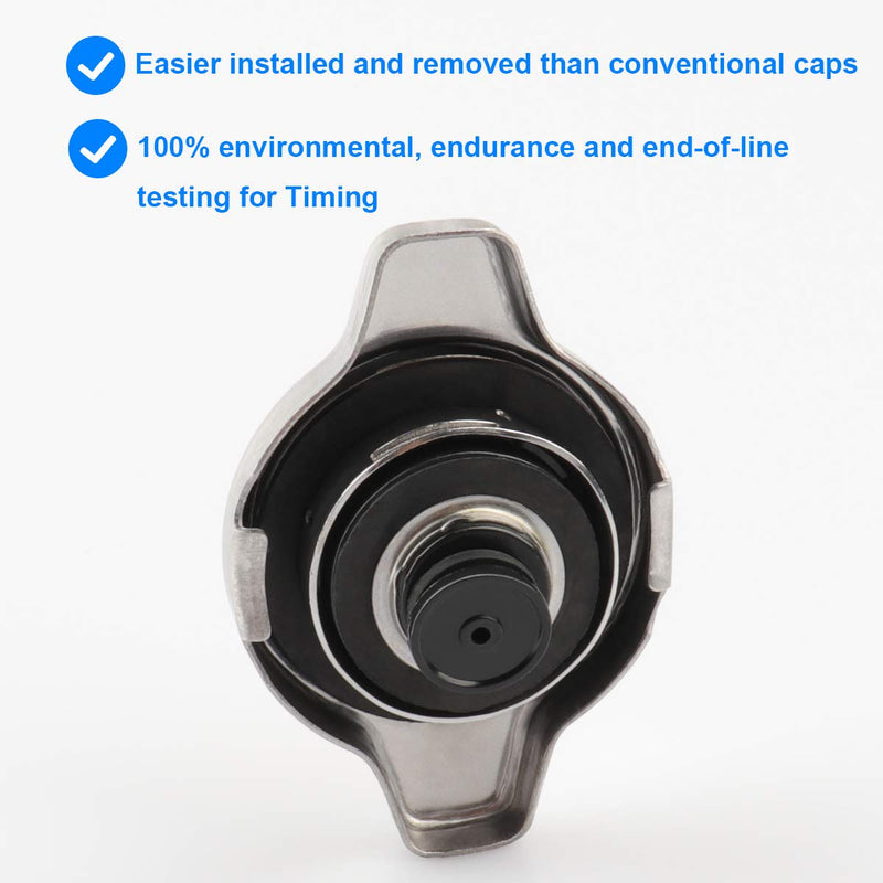 Radiator Cap, Replace 16401-31650, 1640131650 Compatible with Toyota - 2003-2010 4Runner, 2007-2010 FJ Cruiser, 2005-2009 Tacoma, 2003-2009 GX470, 2006-2012 IS250 IS350, 2007-2011 GS350 GS450h - LeoForward Australia