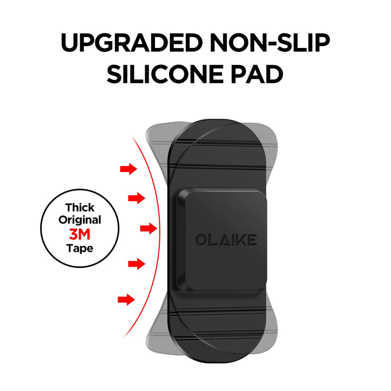 OLAIKE Magnetic Car Mount for Echo Auto,Echo Auto Mount,Echo Auto Dash Mount,Echo Auto Mount pad - Bendable Base - Stick to Flat or Oblique Car face with 3M Tape - Suitable for All Cars, Base B-Black - LeoForward Australia