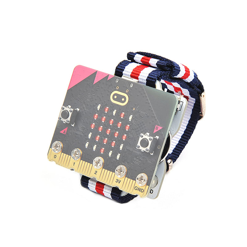  [AUSTRALIA] - ELECFREAKS microbit Smart Coding Kit for Kids BBC Micro:bit DIY Programmable Watch, Wearable microbit Extension Board(Wear:bit) for Micro:bit Beginners and Student (Without Micro:bit)