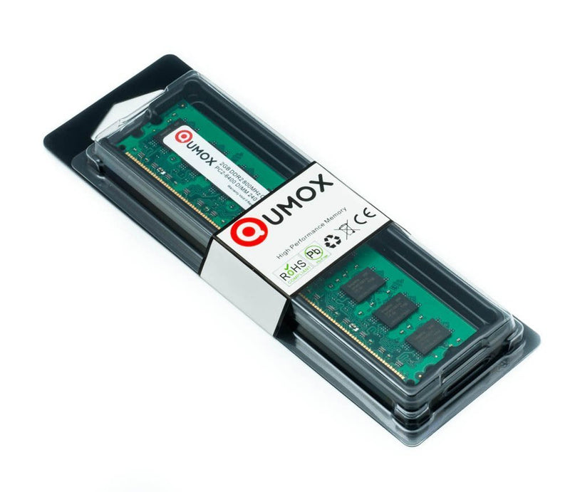  [AUSTRALIA] - QUMOX 8GB(4X 2GB) DDR2 800MHz PC2-6400 PC2-6300 DDR2 800 8GB (240 PIN) DIMM Desktop Memory DDR2 800 DIMM 2GB x4