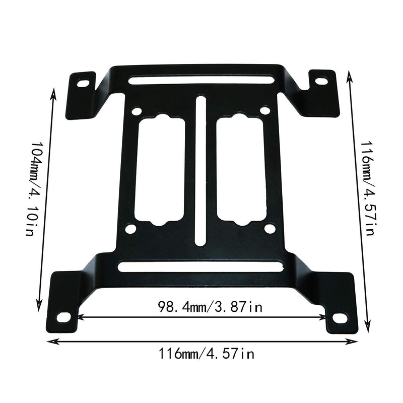  [AUSTRALIA] - Maxmoral 12cm Water Cooling Pump Radiator Support Holder Water Drainage Tank Reservoir Bracket Fan Holder Mount Stand