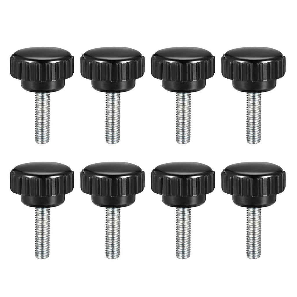  [AUSTRALIA] - uxcell M5 x 16mm Male Thread Knurled Clamping Knobs Grip Thumb Screw on Type 8 Pcs