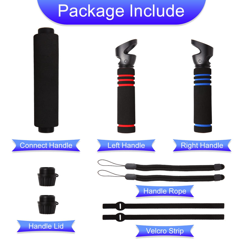  [AUSTRALIA] - VR Beat Saber Handles,Upgraded VR Dual Handles Extension Grips and Long Stick Handle for Meta/Oculus Quest 2 Controller Playing BeatSaber Games and VR Game