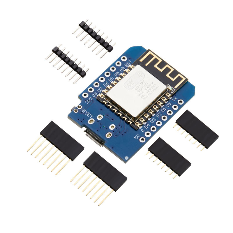  [AUSTRALIA] - 10 Pieces Development Board NodeMcu Mini Wireless D1 Module for ESP8266 ESP-12F 4M Bytes WLAN WiFi Internet Development Board Compatible with Arduino