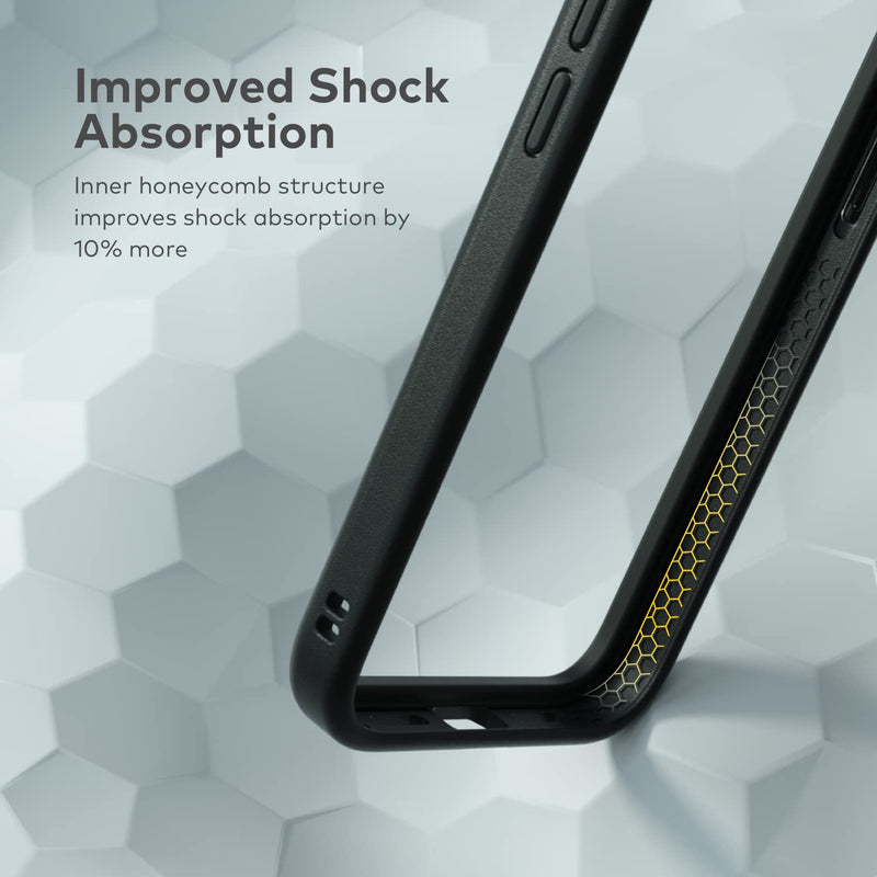  [AUSTRALIA] - RhinoShield Modular Case Compatible with [iPhone 13] | Mod NX - Customizable Shock Absorbent Heavy Duty Protective Cover - Black iPhone 13 - Black