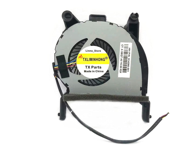  [AUSTRALIA] - TXLIMINHONG New Compatible CPU Cooling Fan for Hp EliteDesk 800 g3 ProDesk Mini 600 g3 400 CPU Cooling Fan 12V 914266-001（Note: not Applicable to: L19561-001