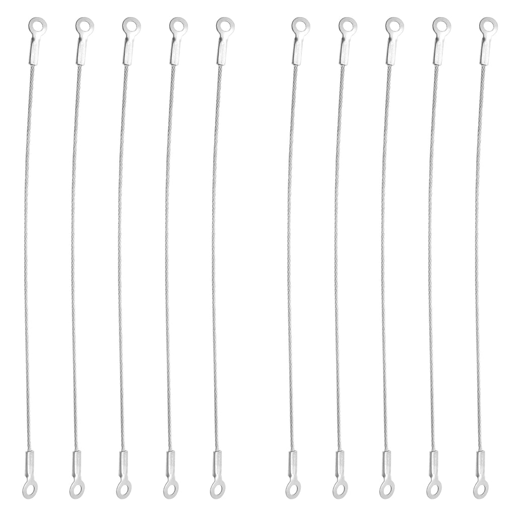  [AUSTRALIA] - Jiozermi 10 Pcs 8" Cabinet Door Restraint, Stainless Steel Restraint Cable, Flexible Braided Limiter, Hinge Limiter for Limiting Chest Cupboard Door Swing 8 Inch