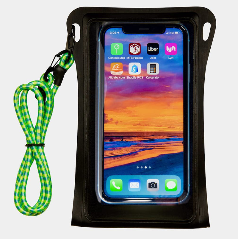  [AUSTRALIA] - Stash7 Waterpocket Premium Waterproof Phone Pouch | The Only Adventure Grade Phone Case for iPhone 13, 13 Pro Max, 7, 7 Plus, 8, 8 Plus, XS, XS Max, XR, 13, 13 Pro Max, Galaxy S9+, S10+ (Black) Black