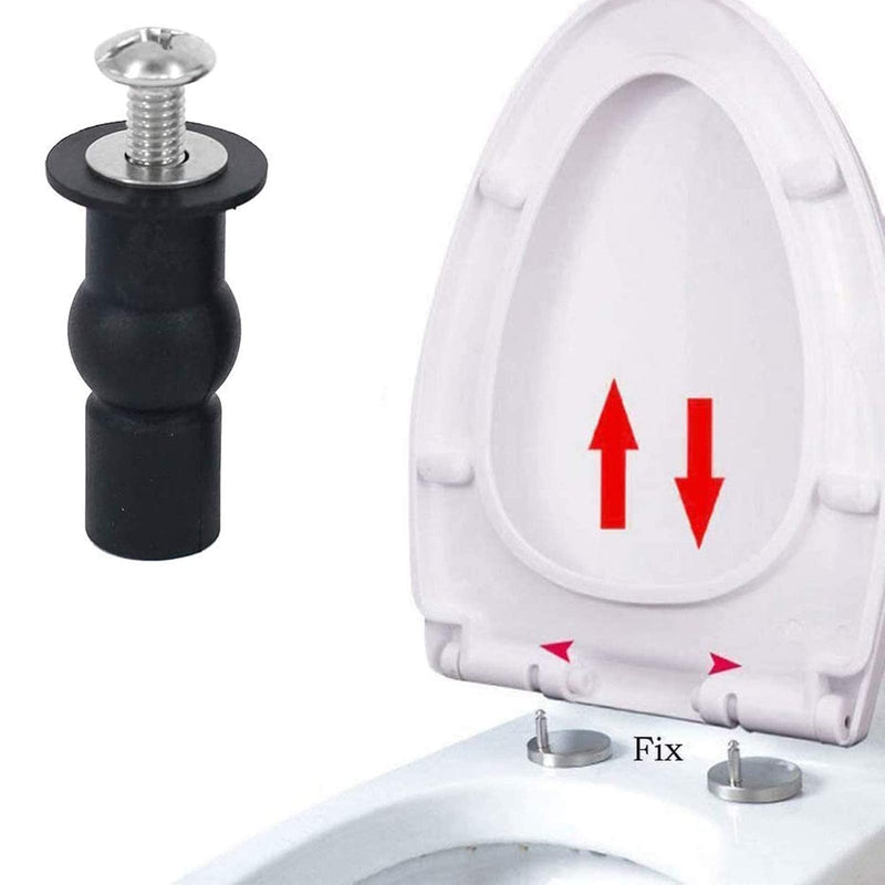  [AUSTRALIA] - BOAEUR Toilet Seat Bolts Screws Replacement, 4 Pieces Toilet Seat Hardware Nuts & Bolts Toilet Lid Screws