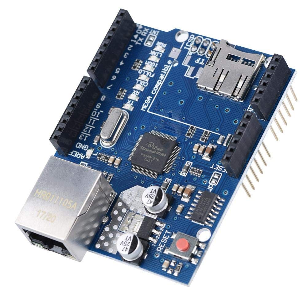  [AUSTRALIA] - W5100 Ethernet Network Shield W5100 Ethernet Expansion Board with SD Card Slot for Arduino UNO 2009 MEGA1280 MEGA2560 (All Versions)