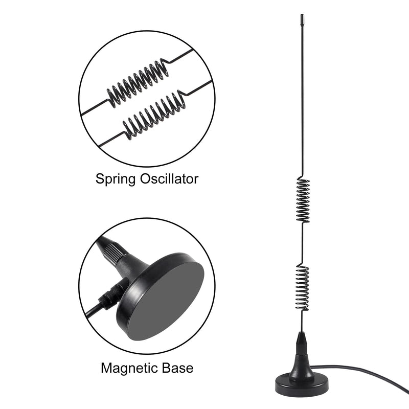  [AUSTRALIA] - AEDIKO 4pcs Police Scanner Antenna Radio Scanner Antenna 20-1300MHz HF VHF UHF Ham Radio BNC Male Antenna for Radio Shack Police Radio Scanner