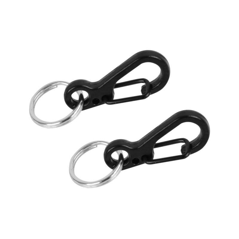  [AUSTRALIA] - Foto&Tech Small Quick Release Adapter Clip for Camera with Round Lugs for Camera Strap, 33lb Breaking Force (1 Set, Black) 1 Piece