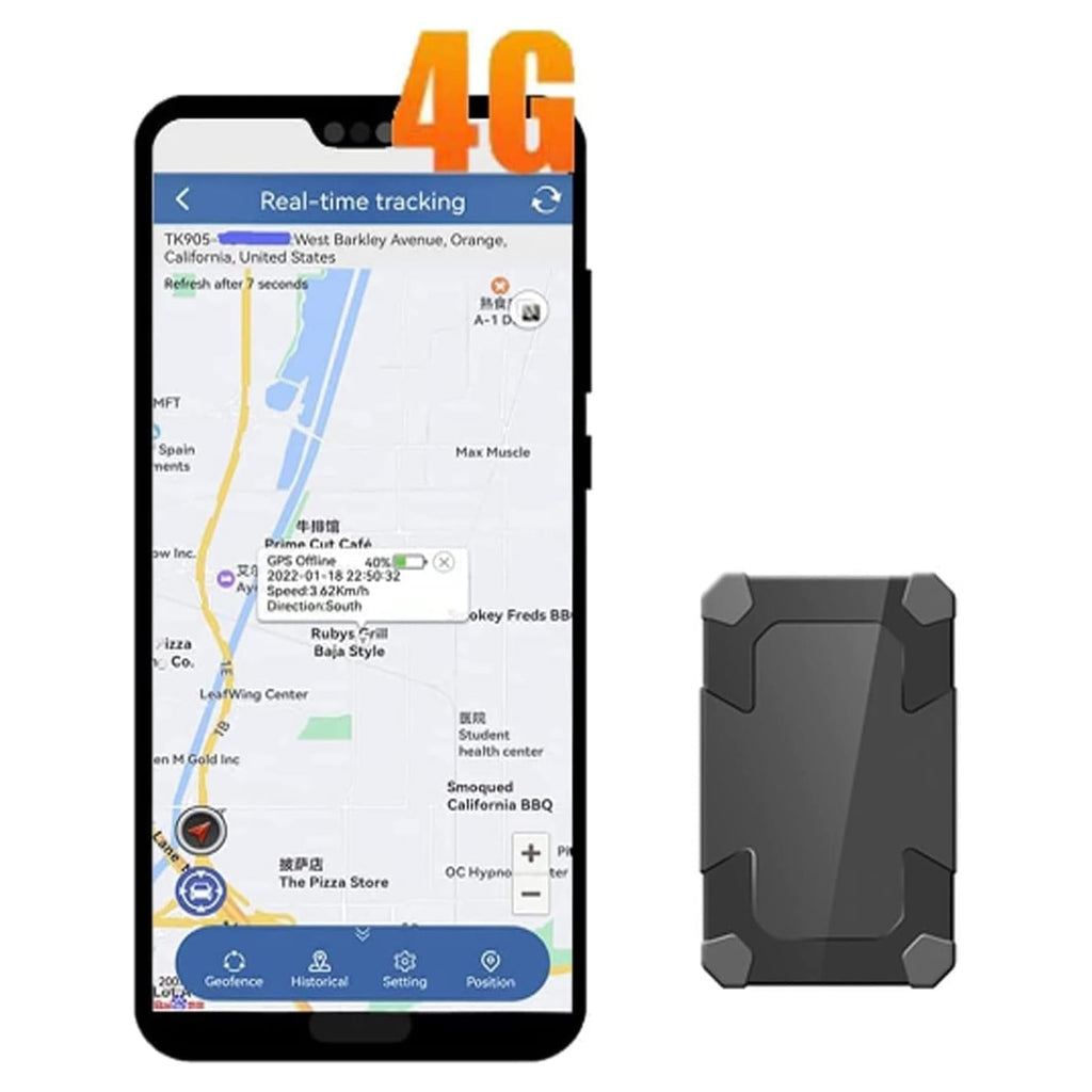 [AUSTRALIA] - 4G GPS Tracker Mini with Strong Magnetic Base, Real-Time Tracking for Vehicles, Kids, and Pets – Anti-Theft Device with Free App 4G LM008