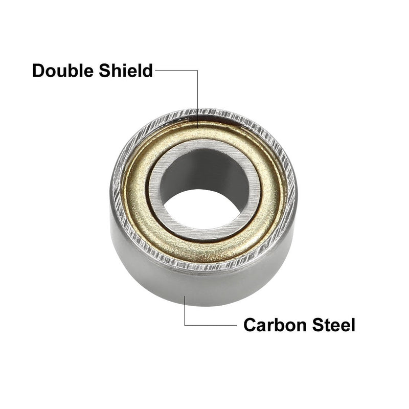  [AUSTRALIA] - uxcell 684ZZ Ball Bearing 4mm x 9mm x 4mm Double Shielded 684-2Z Deep Groove Bearings, Carbon Steel (Pack of 10) 4mmx9mmx4mm