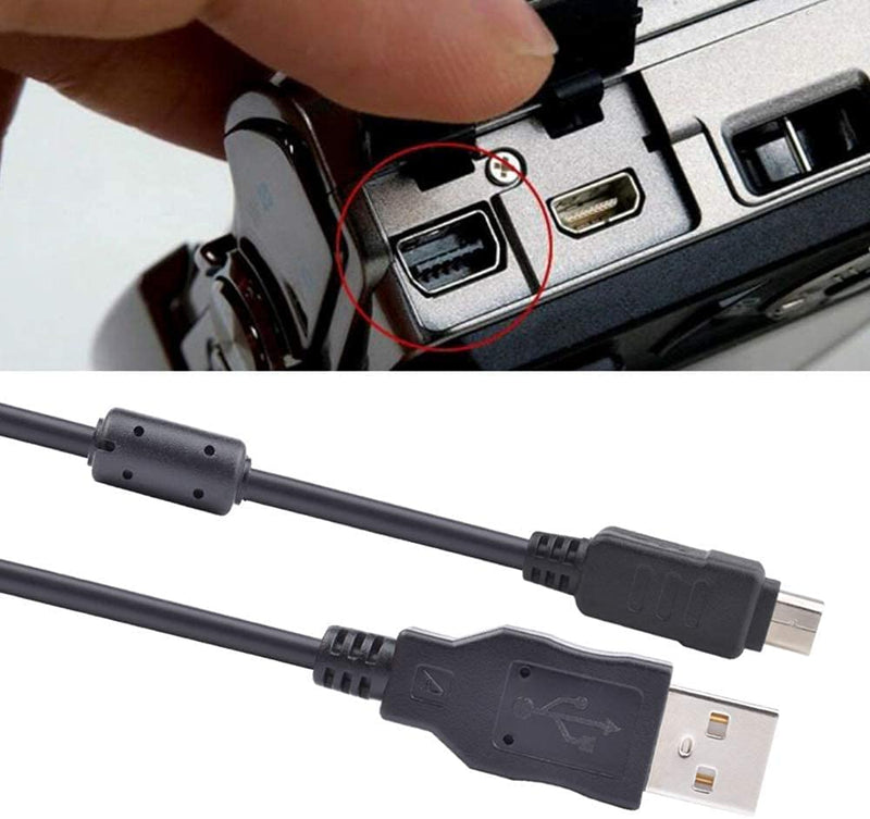  [AUSTRALIA] - Alitutumao CB-USB5 CB-USB6 USB Date Cable Replacement Photo Transfer Cord Compatible with Olympus Mju Mju Tough Pen Stylus Digital Cameras TG-830 TG-630 TG-860 TG-870 and More (4.9ft) 4.9 Feet