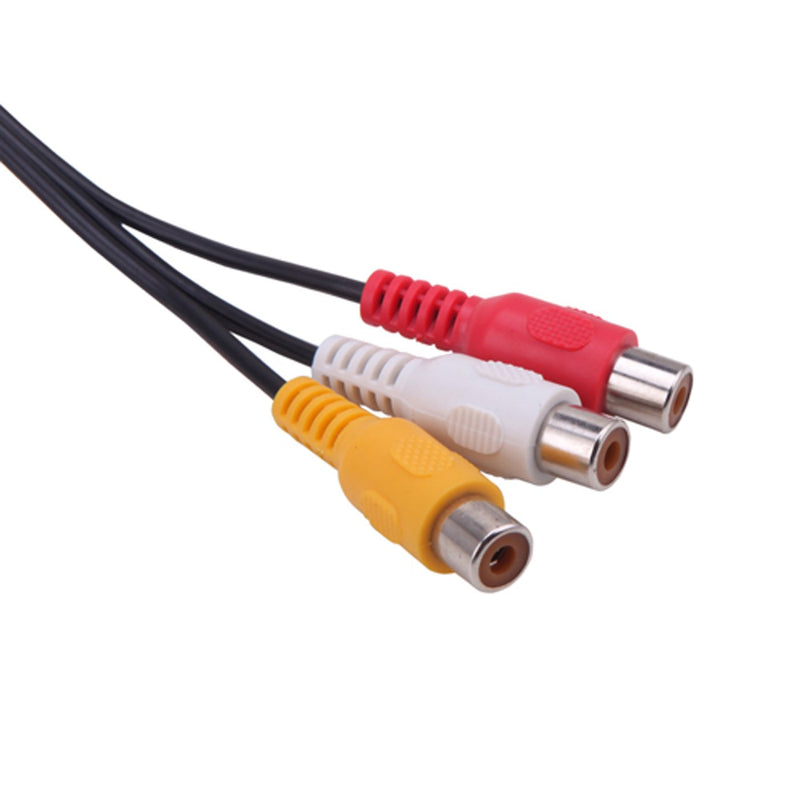 HDE 3.5 mm to Triple RCA Audio/Video AV Female Composite Stereo Splitter Cable Adapter M to Triple RCA F Splitter Cable - LeoForward Australia