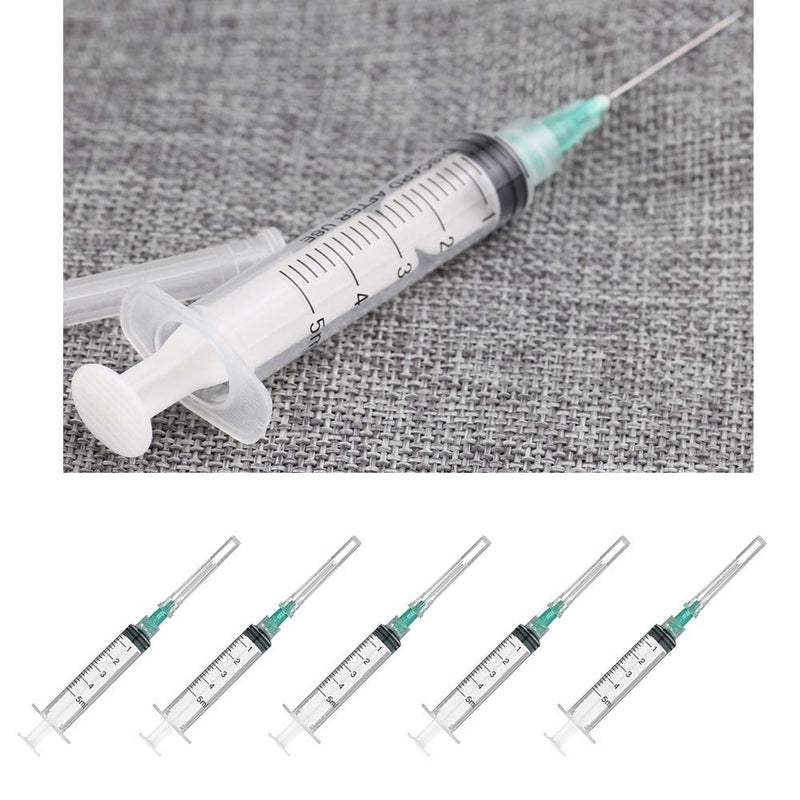  [AUSTRALIA] - 35Pack 5ml/cc Disposable Syringes with 21Ga Needles Caps,Plastic Syringe with Mearsurement for Labs,Liquid,Industrial Use,Feeding,Paint