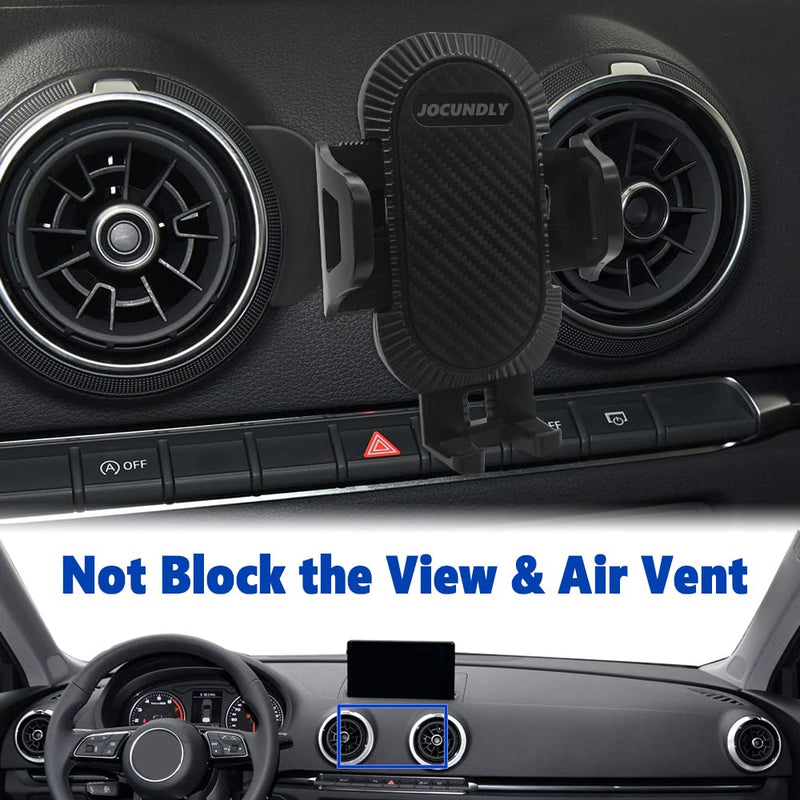  [AUSTRALIA] - JOCUNDLY Car Phone Mount for 2014-2020 Audi A3 S3 RS3 8V [Thick Case Friendly] Mobile Phone Holder Cell Navigation Bracket Air Vent Auto Accessories Cradles, All Phones (Plastic Base) Plastic base