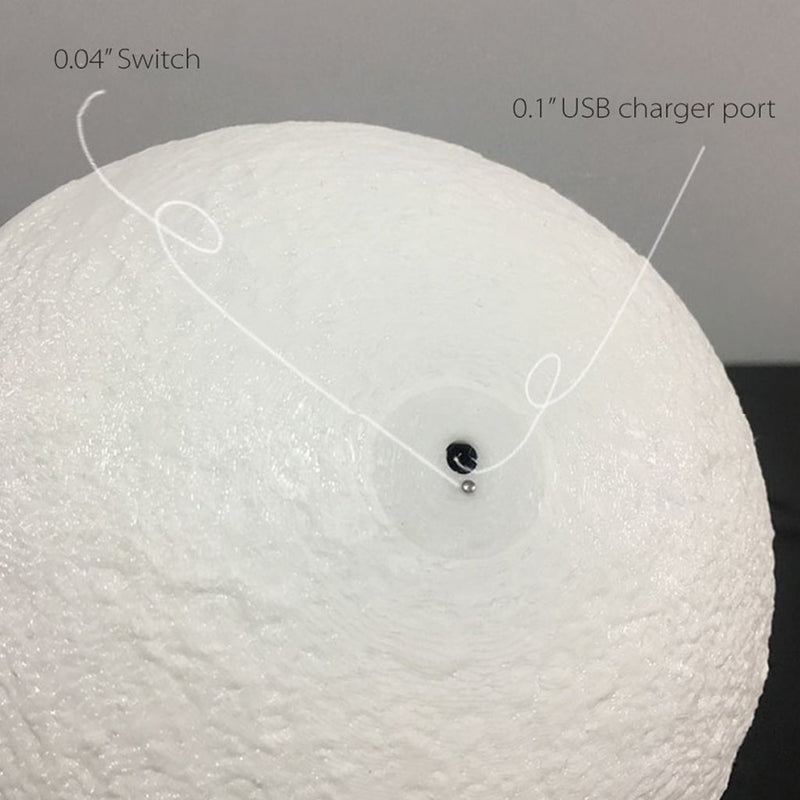 Mydethun Moon Lamp Moon Light Night Light for Kids Gift for Women USB Charging and Touch Control Brightness Warm and Cool White Lunar Lamp(7.1 inch) 7.1 inch - LeoForward Australia