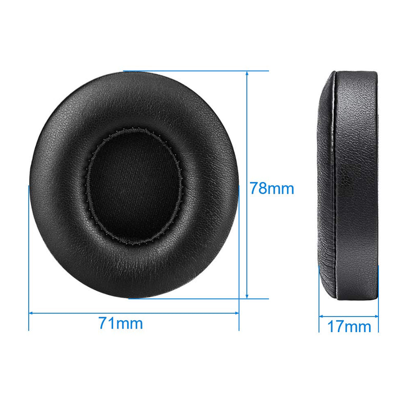  [AUSTRALIA] - Link Dream Replacement Ear Pads for Beats Solo 2 Solo 3 - Replacement Ear Cushions Memory Foam Earpads Cushion Cover for Solo 2 & Solo 3 Wireless Headphone (Black) Black