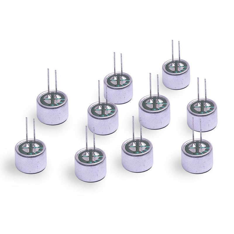  [AUSTRALIA] - Cylewet 10Pcs Cylindrical Electret Condenser Microphone Pickup with 2 Pins 9×7mm for Arduino (Pack of 10) CYT1013