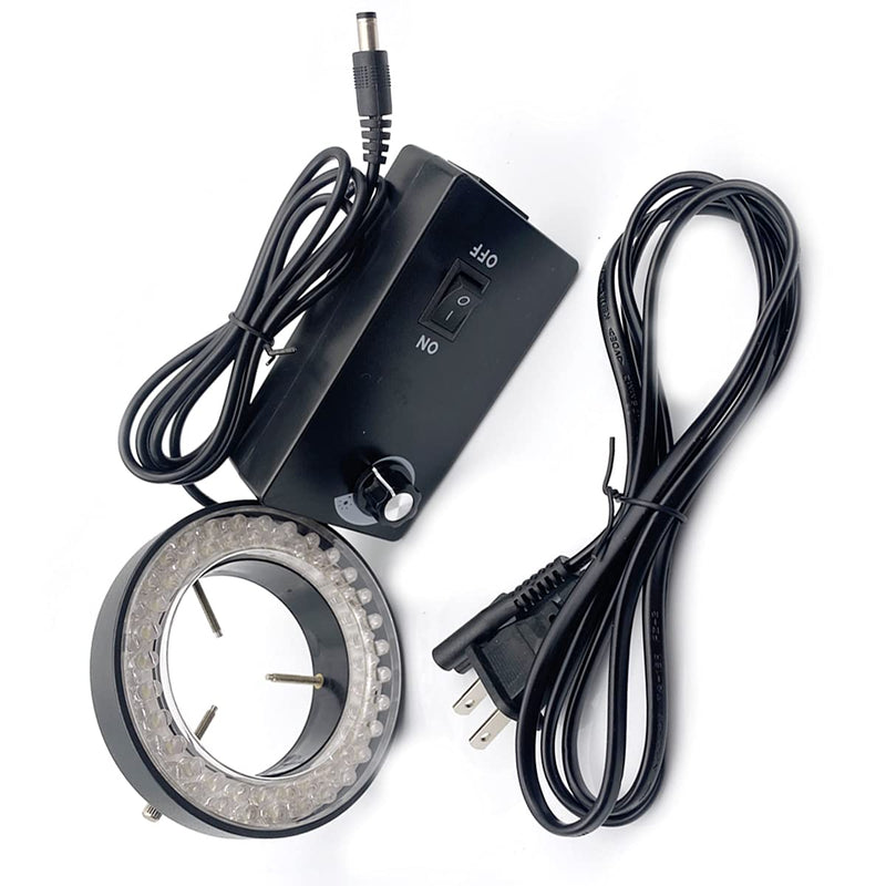  [AUSTRALIA] - Kiro&Seeu 60-LED Adjustable Ring Light Illuminator Lamp for Stereo Zoom Microscope