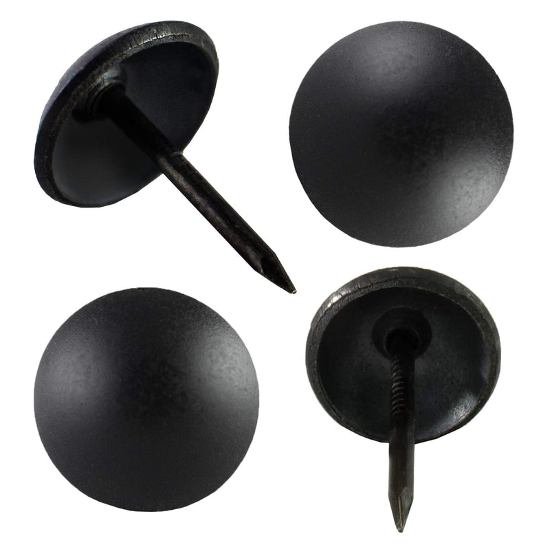  [AUSTRALIA] - 250 Pcs Decotacks, Head Size : 3/8" Upholstery Tacks, Furniture Pins, Decorative Nails, Matt Black - DX0595MBL 3/8" - Matt Black